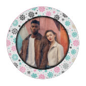 Retro Snowflakes Snijplank (Voorkant)