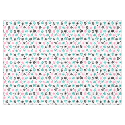 Retro Snowflakes Tafelkleed (Voorkant (Horizontaal))