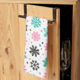 Retro Snowflakes Theedoek