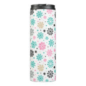 Retro Snowflakes Thermosbeker (Achterkant)