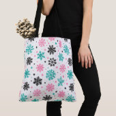Retro Snowflakes Tote Bag (Dichtbij)