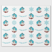 Retro - Snowman Cadeaupapier (Vlak)