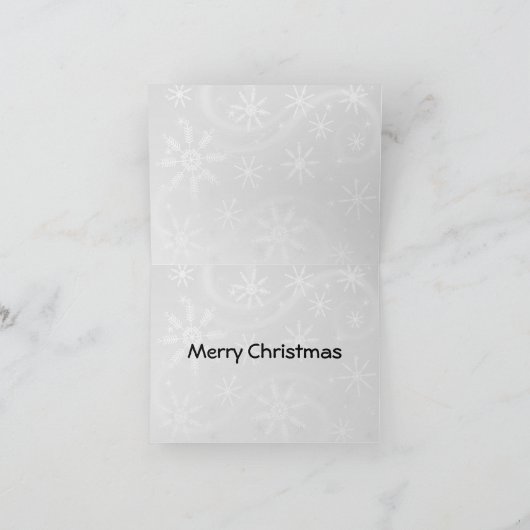 Retro Snowman Feestdagen Kaart (Binnen)