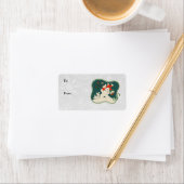 Retro Snowman Gift Labels (Insitu)