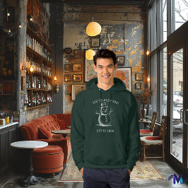 Retro Snowman Hoodie -  Halftone Wit