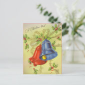Retro Snowman Kerstmis Feestdagenkaart (Staand voorkant)