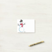 Retro Snowman Kerstwinter Feestdagen Post-it® Notes (Op bureau)