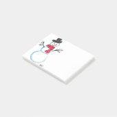 Retro Snowman Kerstwinter Feestdagen Post-it® Notes (Schuin)
