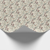 Retro Snowman Magic Cadeaupapier (Hoek)