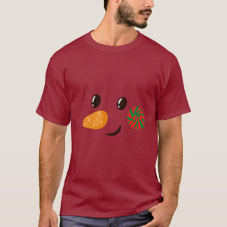 Retro Snowman Mannen T-shirt