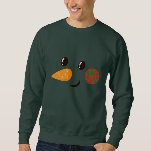 Retro Snowman Men's Trui (Voorkant)