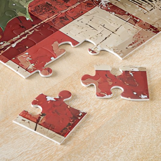 Retro Snowman Puzzel (Zijkant)