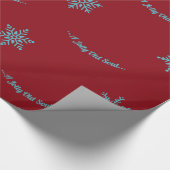 Retro - Snowman - Verpakkingspapier Cadeaupapier (Hoek)