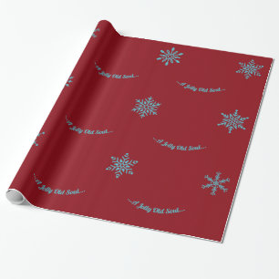 Retro - Snowman - Verpakkingspapier Cadeaupapier