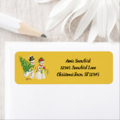 Retro Snowmen Etiket (Insitu)