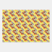 Retro Snowmen Inpakpapier Vel (Voorkant 2)