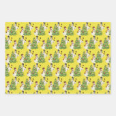 Retro Snowmen Inpakpapier Vel (Voorkant)