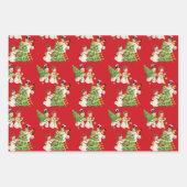 Retro  Snowmen Inpakpapier Vel (Voorkant)
