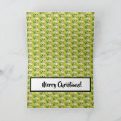 Retro Snowmen Kerstmis Kaart (Binnen)