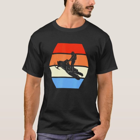  Retro Snowmobiling T-shirt (Voorkant)