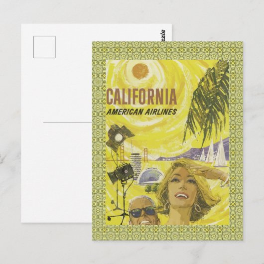 Retro So Cal Air Reizen Briefkaart (Voorkant / Achterkant)
