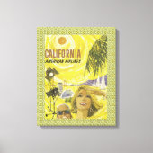 Retro So Cal Air Reizen Canvas Afdruk (Voorkant)