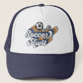 Retro Soccer Aunt Sublimation Design, Voetbal Trucker Pet (Voorkant)