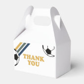 Retro Soccer Birthday Dank je wel voor doos Bedankdoosjes (Voorkant Zijde)