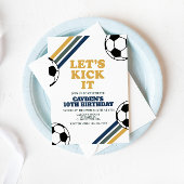 Retro Soccer Birthday Kaart