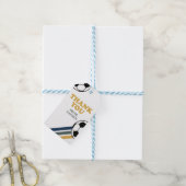 Retro Soccer Birthday-labels Cadeaulabel (Met Touw)