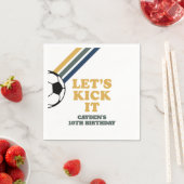 Retro Soccer Birthday Napkins Servet (Insitu)