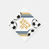 Retro Soccer Birthday Servet (Hoek)