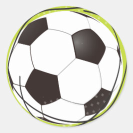 Retro SOCCER decoratieve Sticker zegel