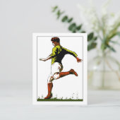 Retro soccer football vector art design briefkaart (Staand voorkant)