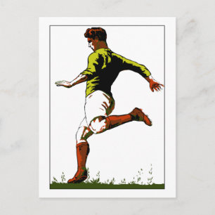 Retro soccer football vector art design briefkaart