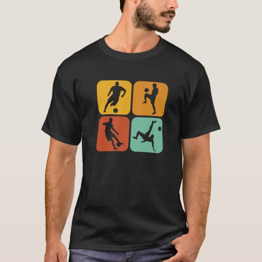 Retro Soccer Players I T-shirt (Voorkant)