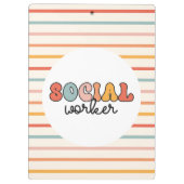 Retro sociaal werker klembord (Achterkant)