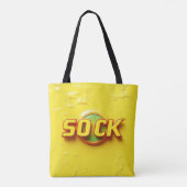 Retro "SOCK" Canvas tas – Bold Streetwear Vibes (Achterkant)