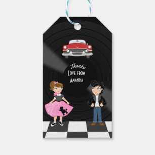 Retro Sock Hop Birthday Party Cadeaulabel