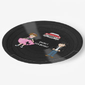 Retro Sock Hop Birthday Party Papieren Bordje (Gekanteld)