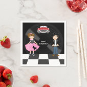 Retro Sock Hop Birthday Party Servet (Insitu)