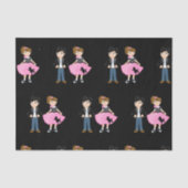 Retro Sock Hop Birthday Party Tissuepapier (Voorkant)