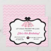 Retro Sock Hop Poodle Skirt Birthday Kaart (Voorkant / Achterkant)