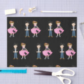 Retro Sock Hop Verjaardagsfeestje Tissuepapier (Craft)
