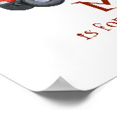 Retro Sock Monkey met voetengauto babyjongen cadea Poster (Hoek)