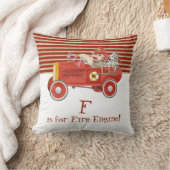 Retro Sock Monkey w Fire Engine Baby-cadeautjes Kussen (Deken)