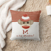 Retro Sock Monkey w Stocking Pet Baby Boy Gifts Kussen (Deken)