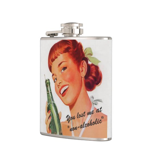 Retro Soda Ad Joke Heupfles (Links)