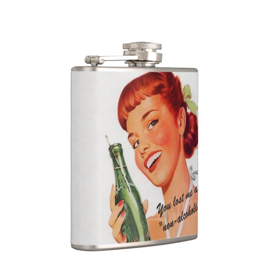 Retro Soda Ad Joke Heupfles (Rechts)