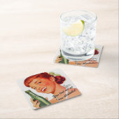 Retro Soda Ad Joke Kartonnen Onderzetters (Insitu)